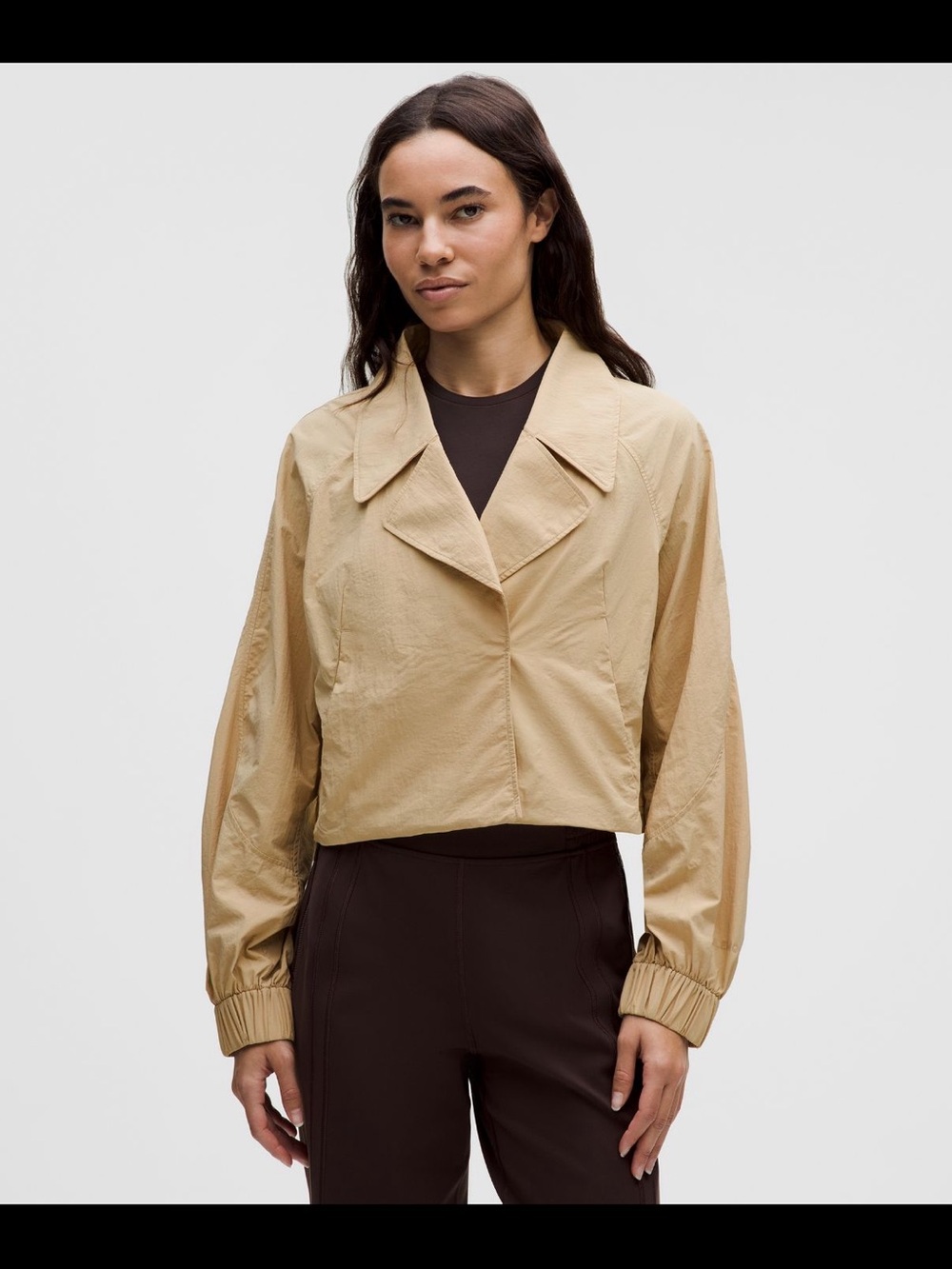 Lululemon cropped trench jacket